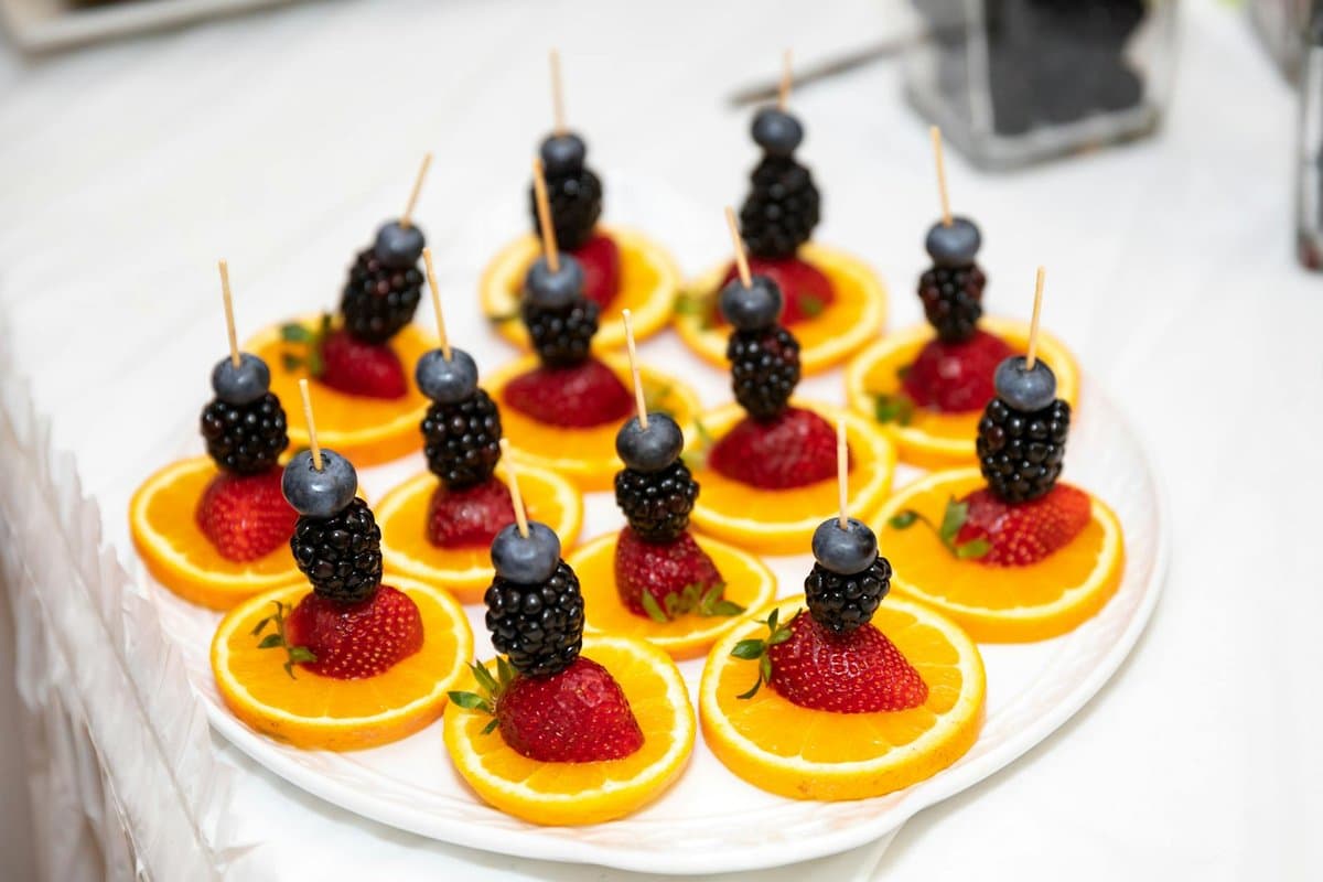 Chocoflan with Assorted Fruit
